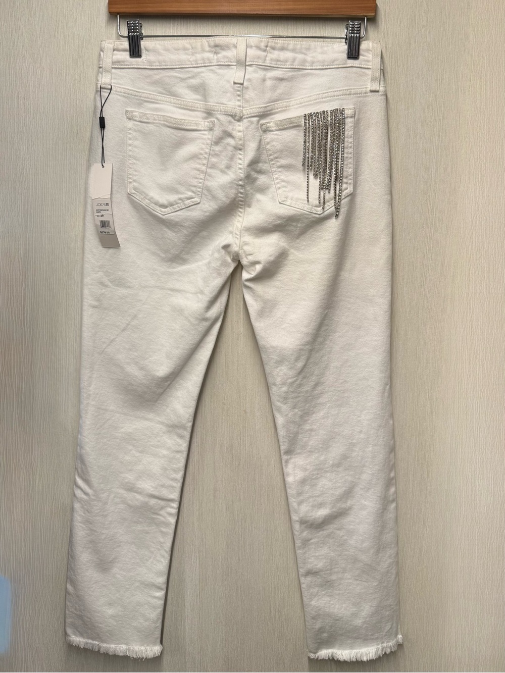 NWT Joe's Jeans x Stephanie Gottlieb The Lara Rhinestone Fringe Jeans, Size 29 - Picture 5 of 11